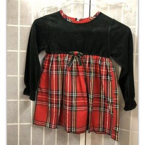 Avon Style,girl,ChristmasDress,red/black,size4/5.: